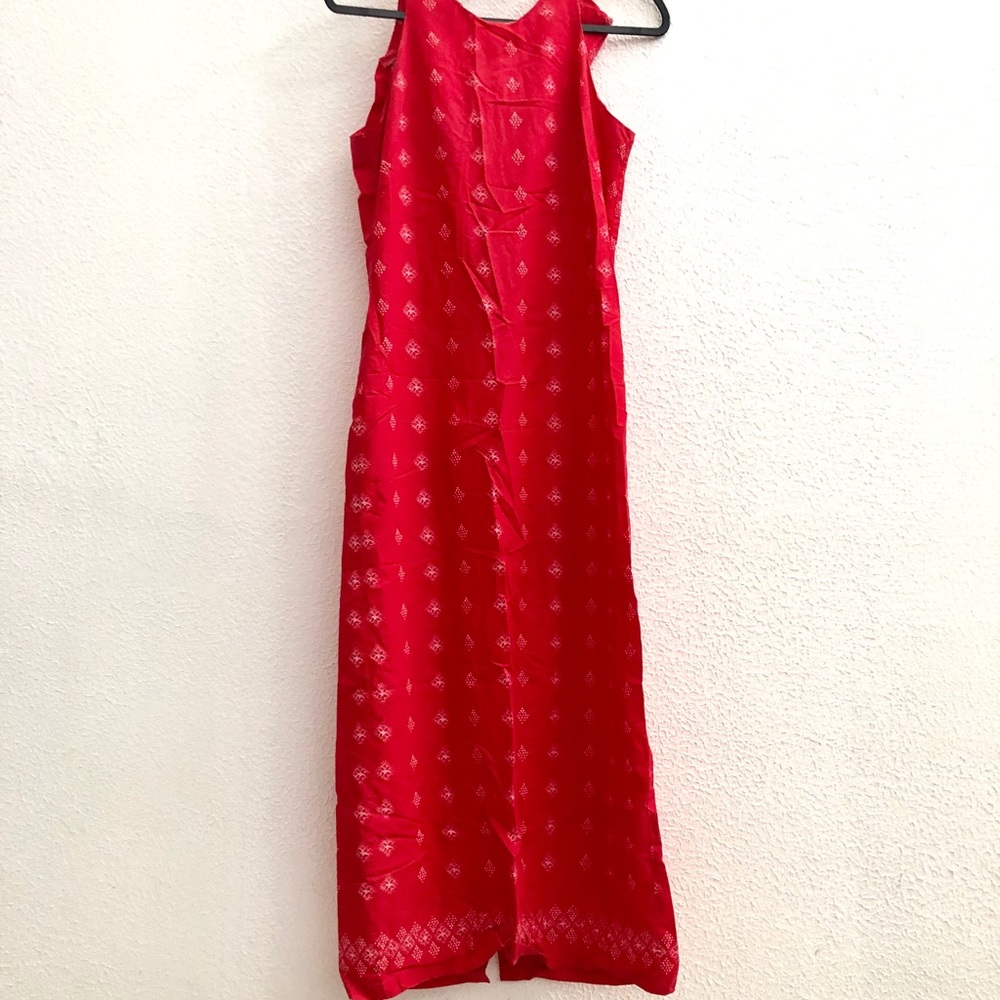 Zara Red Long Casual Dress